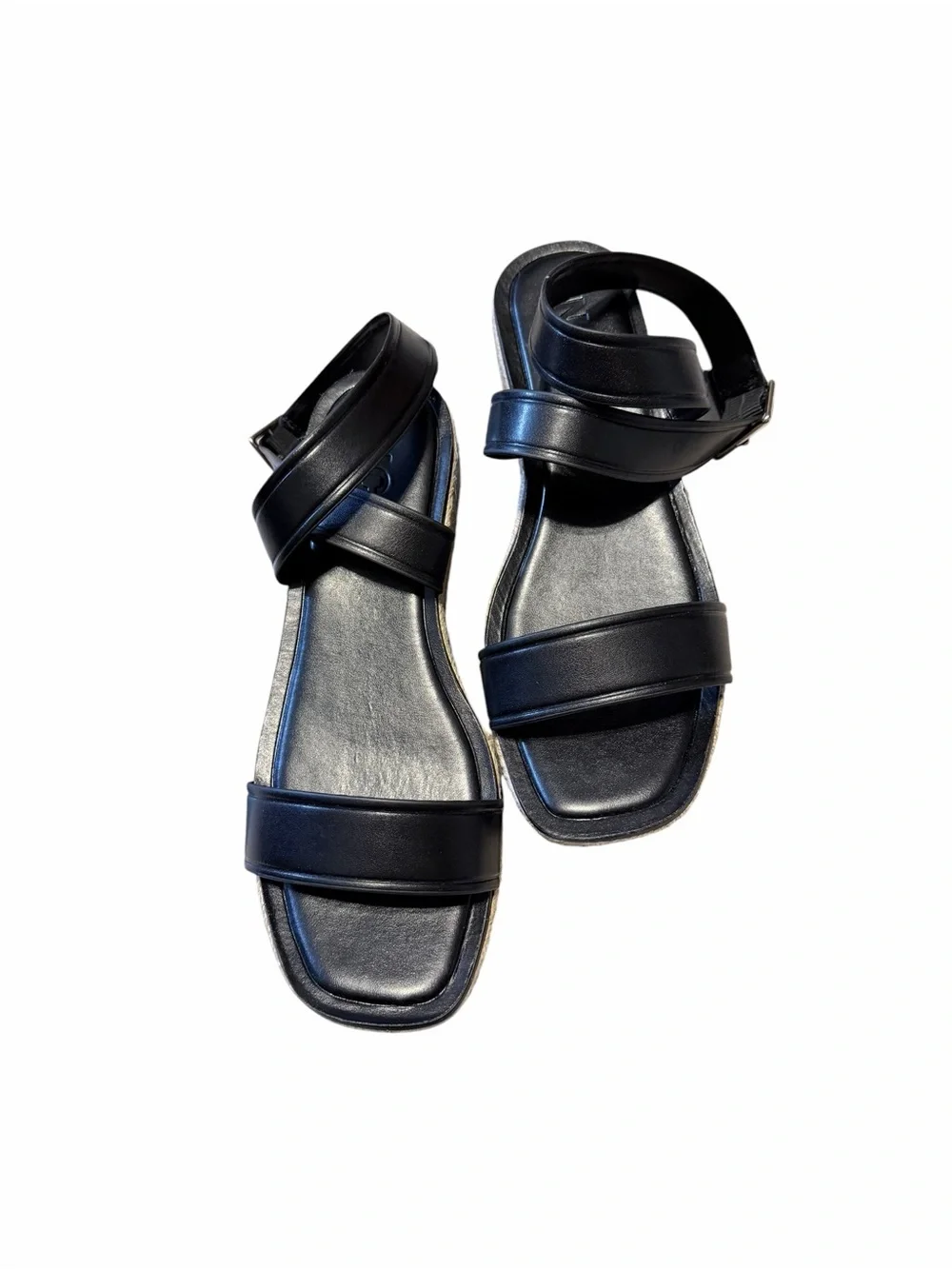 🌟🌼NIB INC International Concept Havilahp Black Tan Wedge Flatform Women Sandals
